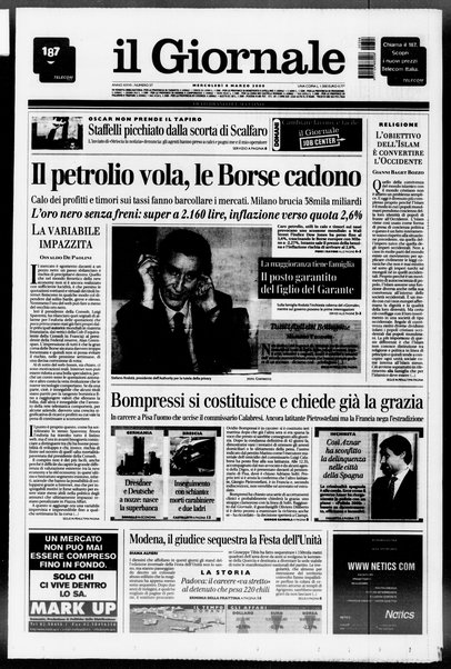 Il giornale : quotidiano del mattino